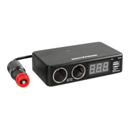 LAM-38925 - Multi-Power  2 prese accendisigari + 2 USB e voltmetro  12 24 36V