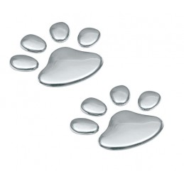 Emblema 3D cromato - Bear paw