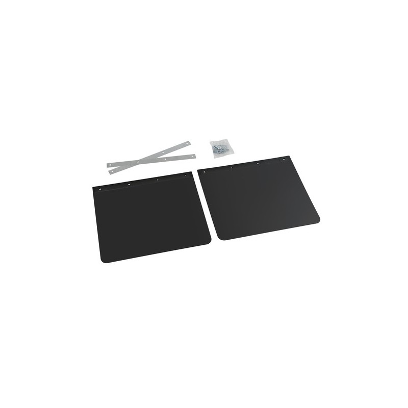 Coppia paraspruzzi camion in PVC nero - 40x30 cm