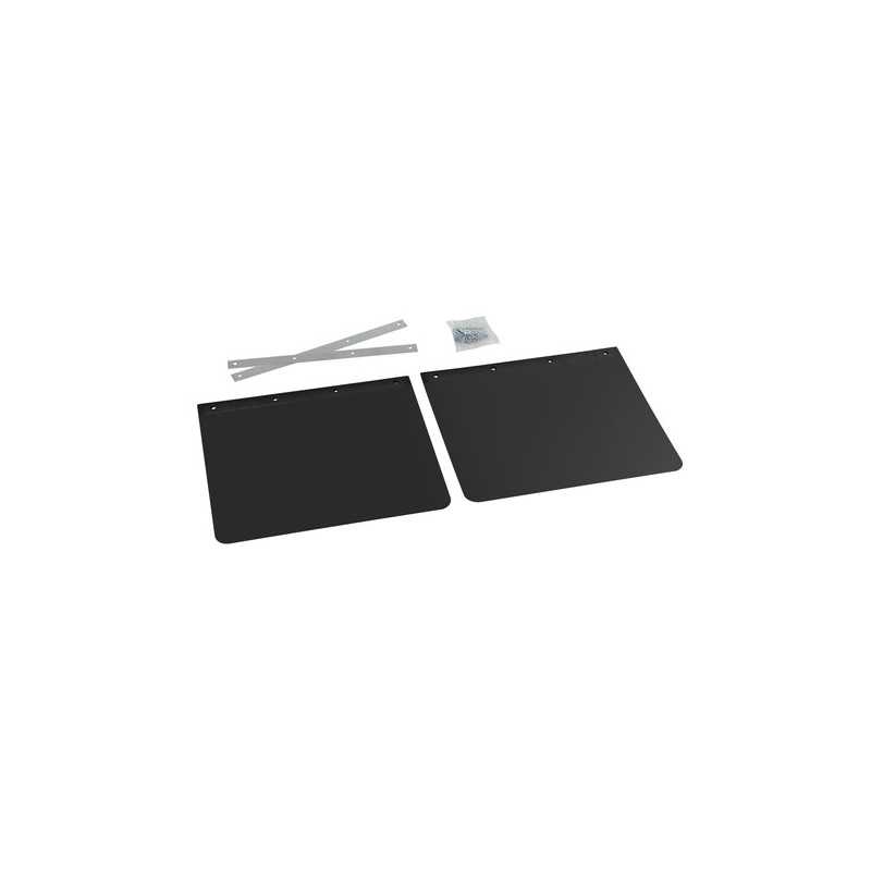 Coppia paraspruzzi camion in PVC nero - 62x40 cm