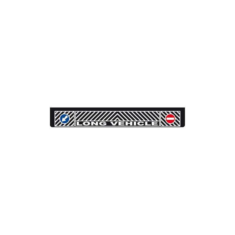 Paraspruzzi lungo in pvc superficie liscia - 240x35 cm - Nero - Long Vehicle