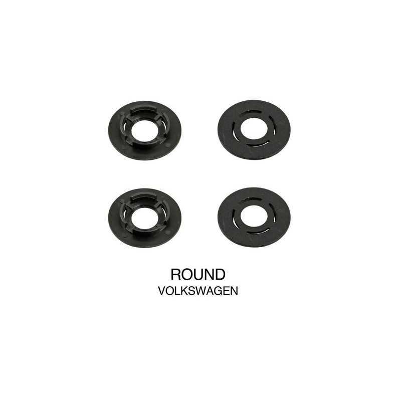 Clip fissaggio tappeti set 4 pz - Tondo - Volkswagen