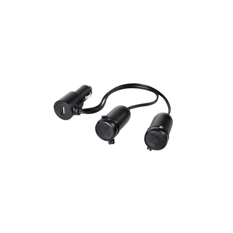 Presa corrente doppia con USB - 12 24V