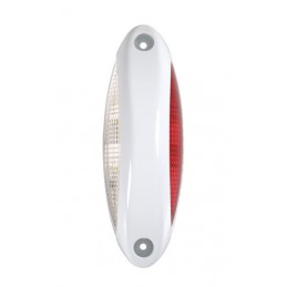 Luce supplementare a 4 Led bianco rosso  9 32V - Scocca bianco