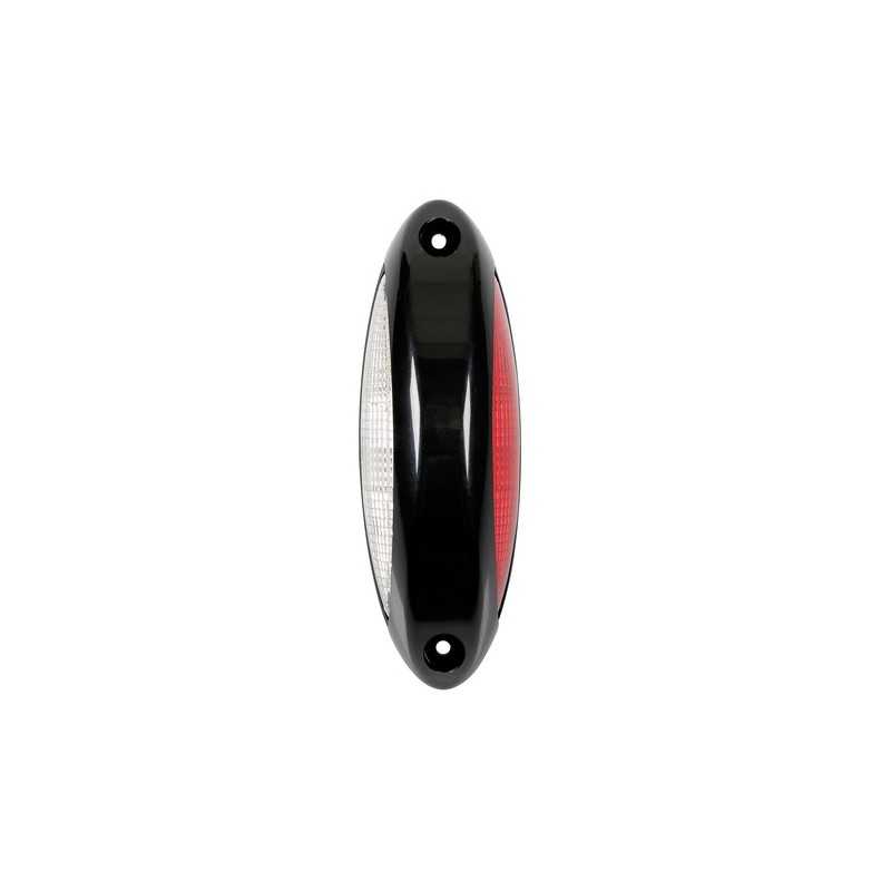 Luce supplementare a 4 Led bianco rosso 9 32V - Scocca nero