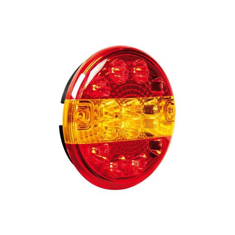 Fanale rotondo posteriore Led 3 funzioni 12 24V