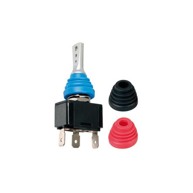 Interruttore a leva con cuffie intercambiabili - 12 24V - 20A