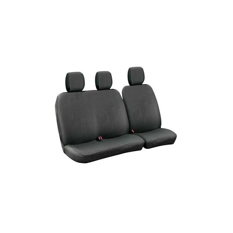 Dots-1 set fodere per furgone senza avvolgicintura - Nero Grigio