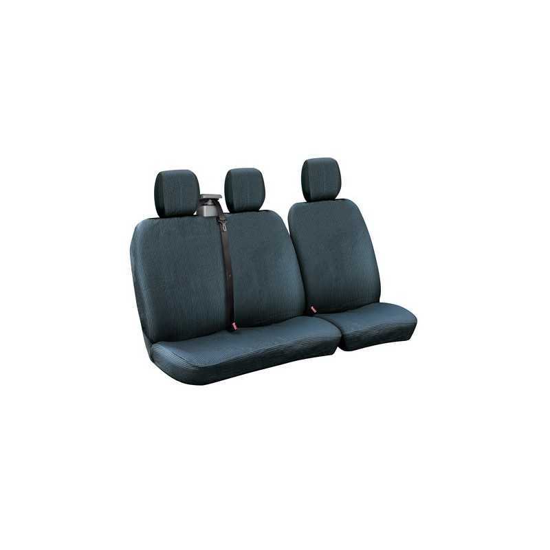 Dots-2 set fodere per furgone con avvolgicintura - Nero Blu