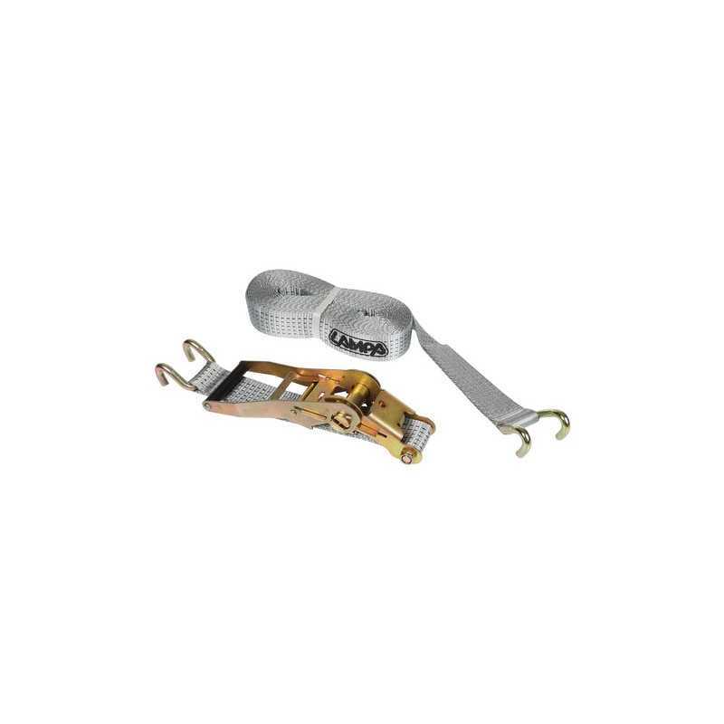 Nastro tensore con cricchetto - Gancio sponda - 8 5 m