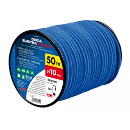 Corda elastica in bobina  blu -   10 mm - 50 m