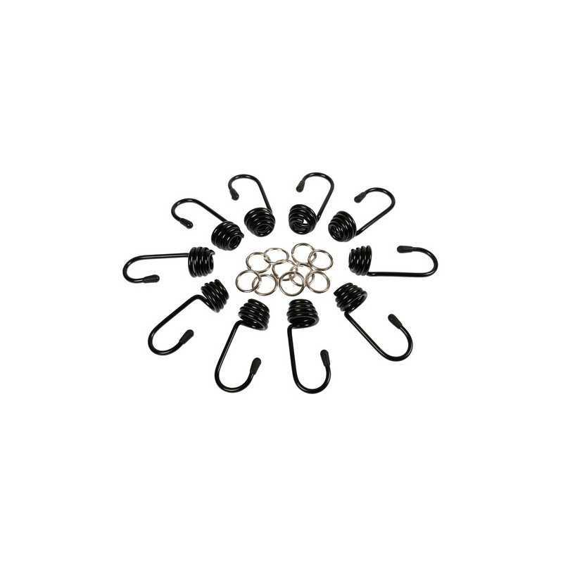 Set 10 ganci + morsetti - 8 mm