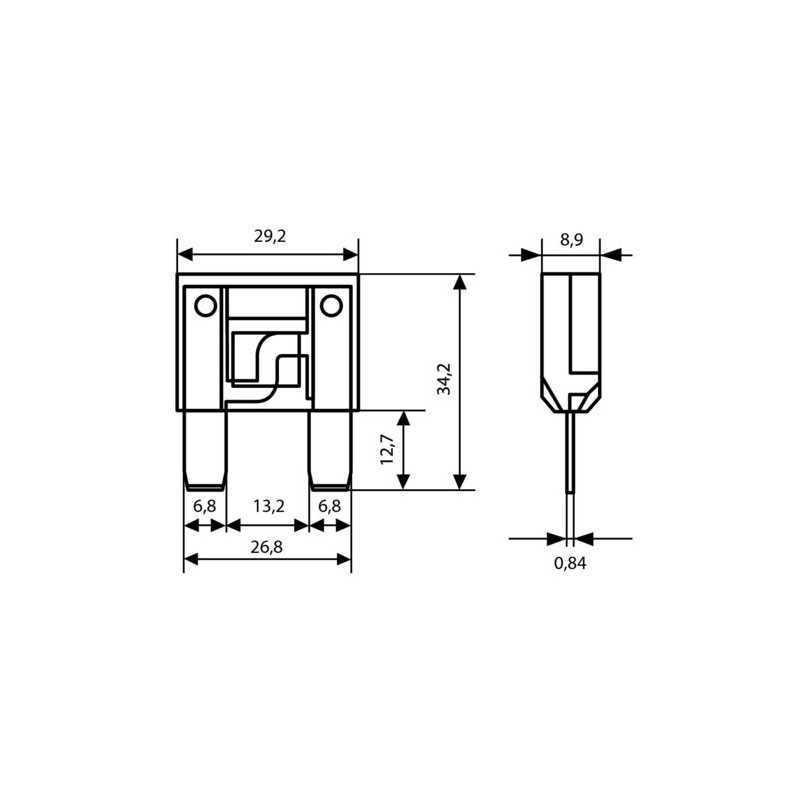 Fusibile lamellare Maxi 12 32V - 20A