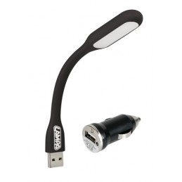 Lampada flessibile a LED COB + caricatore USB 12 24V - D Blister 1 pz