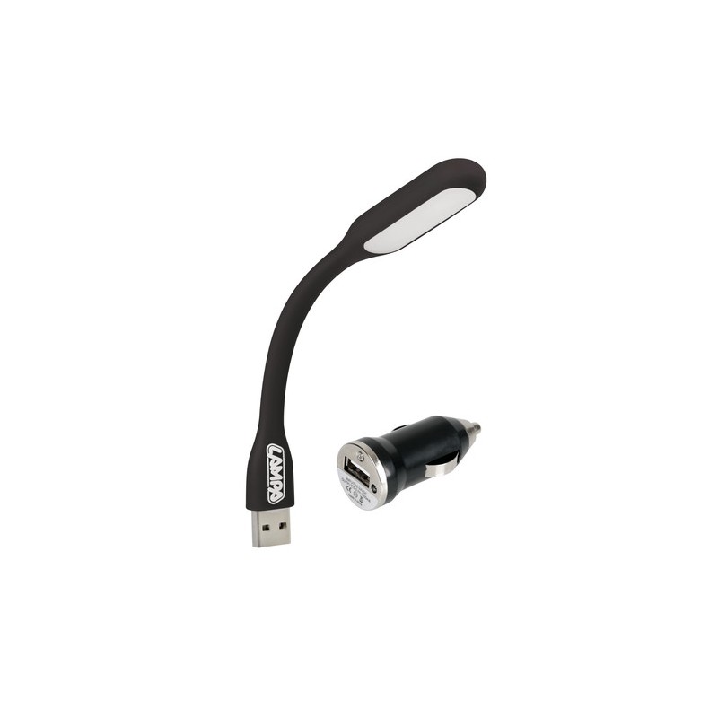 Lampada flessibile a LED COB + caricatore USB 12 24V - D Blister 1 pz
