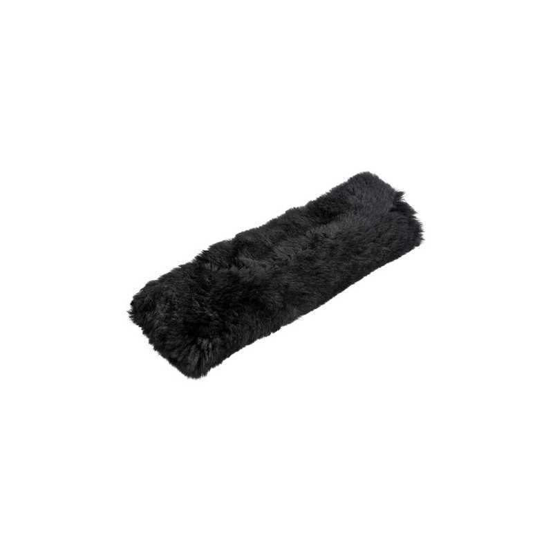 Cuscino avvolgicintura in vera pelliccia di montone - Nero