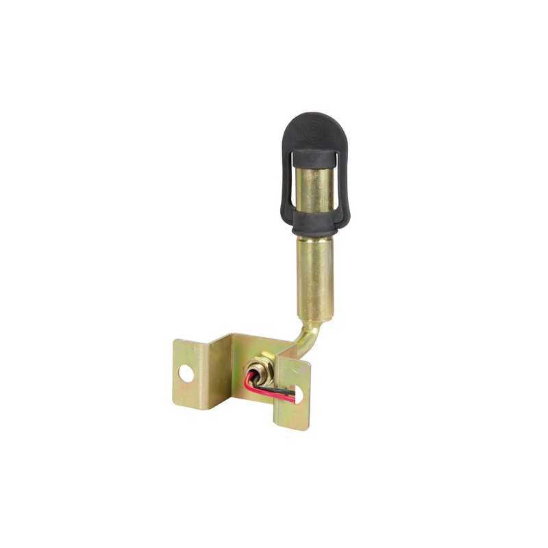 Fix-8 Staffa con perno e spinotto DIN per lampade rotanti attacco tubolare