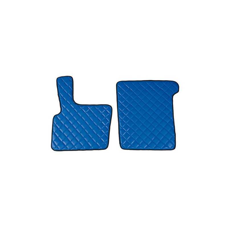 Coppia tappeti in similpelle - Blu - Daf XF95 (11 01 12 07)