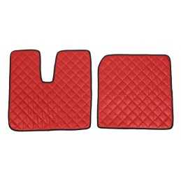 Coppia tappeti in similpelle - Rosso - Man TGX (09 07 12 17)