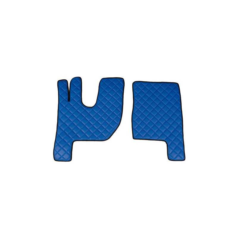 Coppia tappeti in similpelle - Blu - Renault T (06 13 ) cabina Night and Sleeper