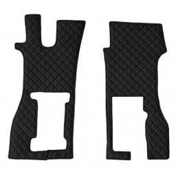 Coppia tappeti in similpelle - Nero - Scania R Serie 7 (11 16 ) sedile pass. pneumatico
