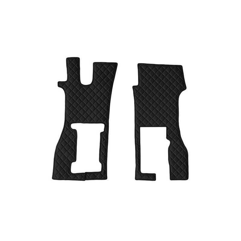 Coppia tappeti in similpelle - Nero - Scania R Serie 7 (11 16 ) sedile pass. pneumatico