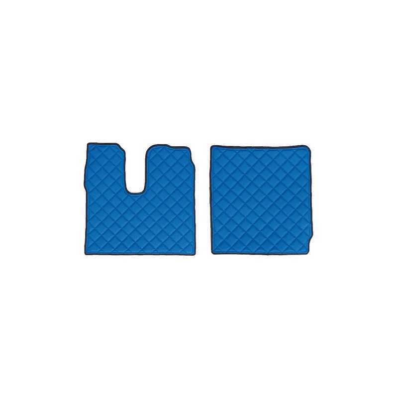 Coppia tappeti in similpelle - Blu - Man TGX (01 18 )