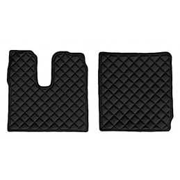 Coppia tappeti in similpelle - Nero - Man TGX (01 18 )
