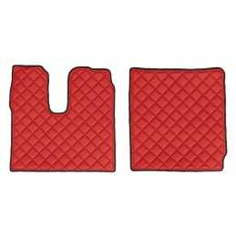 Coppia tappeti in similpelle - Rosso - Man TGX (01 18 )