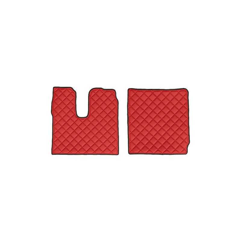 Coppia tappeti in similpelle - Rosso - Man TGX (01 18 )