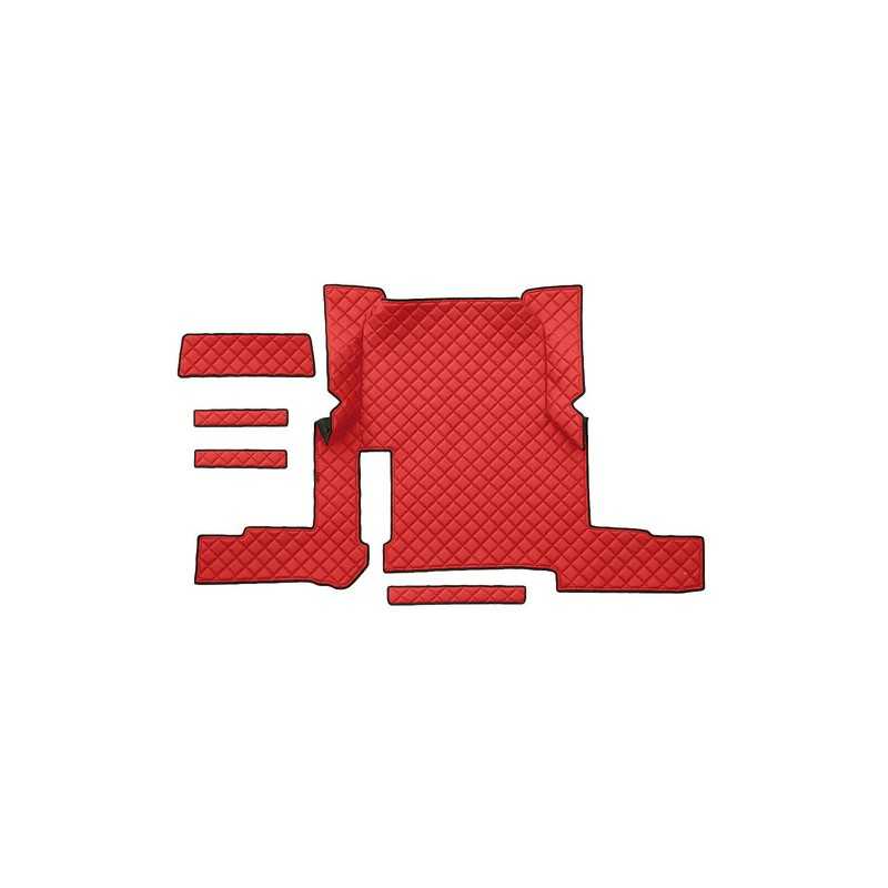 Tappeto centrale in similpelle - Rosso - Man TGX (01 18 ) automatico 2 cassetti