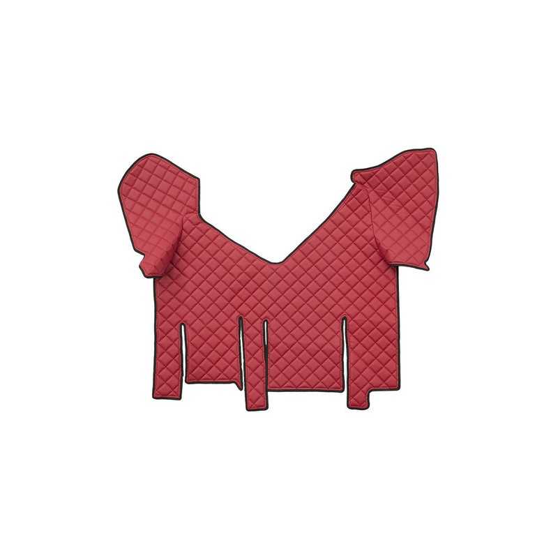 Tappeto centrale in similpelle - Rosso - Iveco Stralis XP (01 18 ) automatico doppio frigo scorrevole