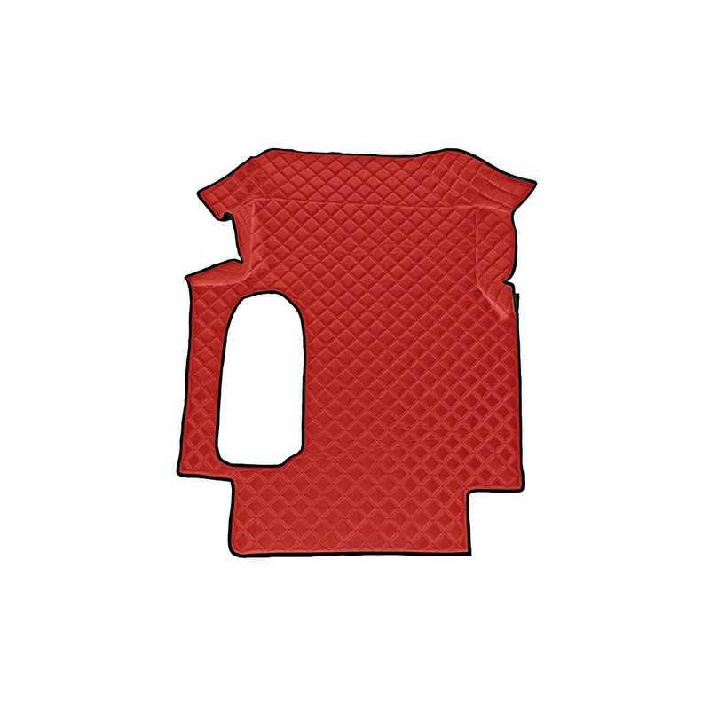 Tappeto centrale in similpelle - Rosso - Man TGA (03 99 05 10) cabina larga