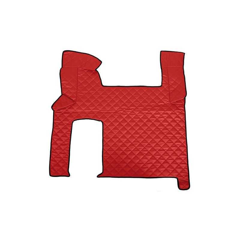 Tappeto centrale in similpelle - Rosso - Man TGX (09 07 12 17) automatico 2 cassetti