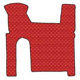 Tappeto centrale in similpelle - Rosso - Man TGX (09 07 12 17) manuale 2 cassetti