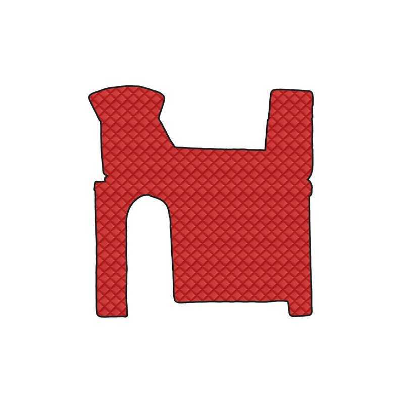 Tappeto centrale in similpelle - Rosso - Man TGX (09 07 12 17) manuale 2 cassetti