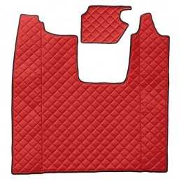 Tappeto centrale in similpelle - Rosso - Scania R Serie 7 (11 16 ) sedile pass. pneumatico - Scania R Serie 7 (11 16 ) sedile pa