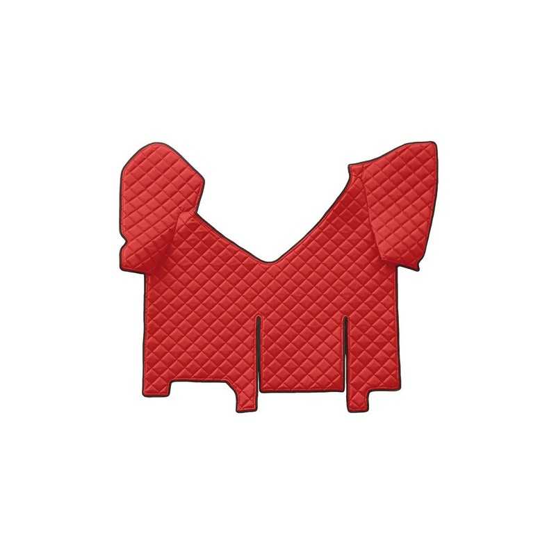 Tappeto centrale in similpelle - Rosso - Iveco Stralis (08 02 12 12) automatico cabina larga frigo scorrevole - Iveco Stralis