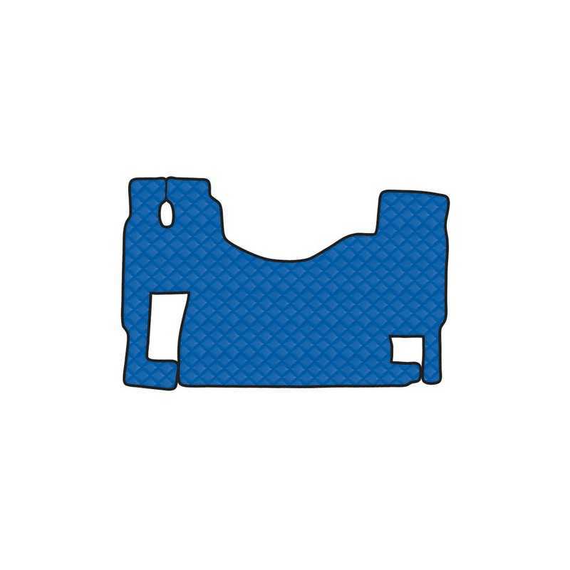 Tappeto unico in similpelle - Blu - Mercedes Actros MP2 (04 03 12 08) no tunnel sedile fisso - Mercedes Actros MP3 (06 08 12 13