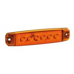 Luce ingombro a 6 Led montaggio in superficie 12 24V - Arancio
