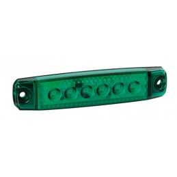 Luce ingombro a 6 Led montaggio in superficie 12 24V - Verde