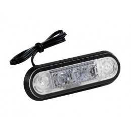 Set 20 pz luce ingombro a 3 Led montaggio ad incasso 12 24V - Rosso