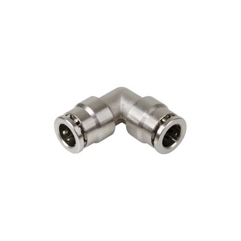 Raccordo rapido a 90 gradi in metallo per tubi aria - 8 mm