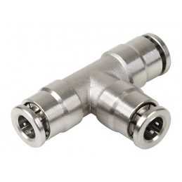 Raccordo rapido a T in metallo per tubi aria - 6 mm
