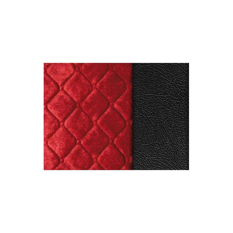 Lolita coprisedile in similpelle e poliestere - Nero Rosso