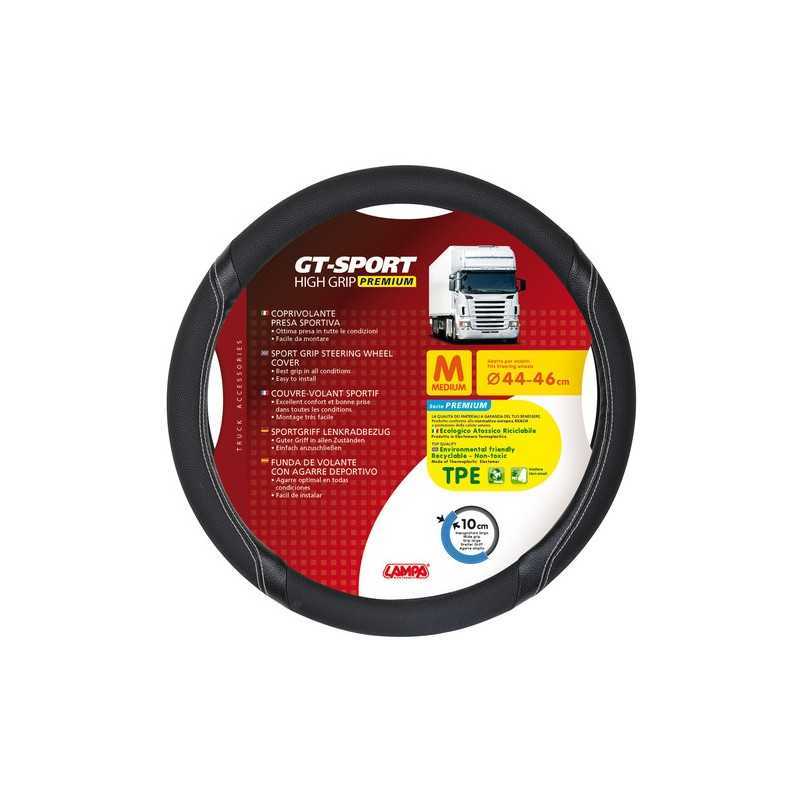 GT-Sport coprivolante in TPE - M - 44 46 cm - Nero Argento