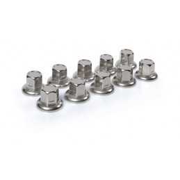 Set 10 copribulloni in acciaio inox - 32 mm