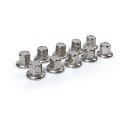 Set 10 copribulloni in acciaio inox -   33 mm