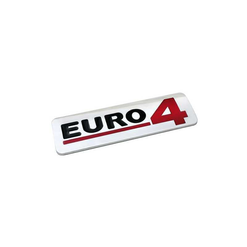 Emblema Antinquinamento 3D cromato - 170x50 mm - Euro 4