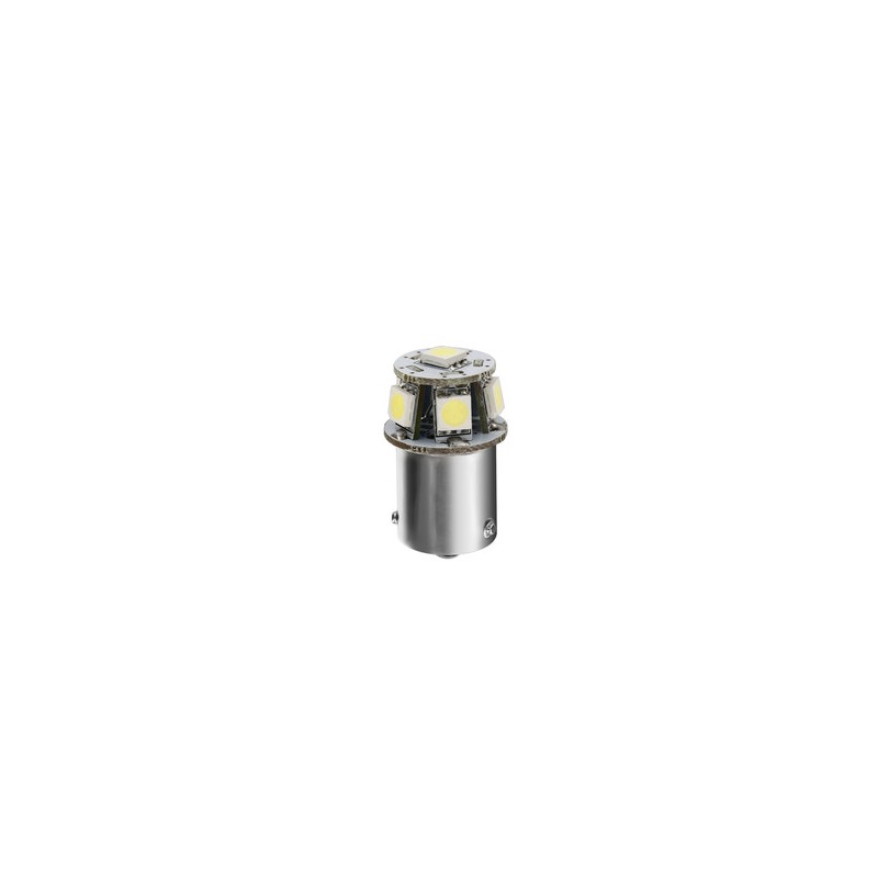 24 28V Hyper-Led 18 - 6 SMD x 3 chips - (R5W) - BA15s - 1 pz - Scatola - Bianco - Doppia polarità